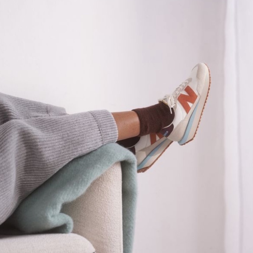 new balance | 237 “sea salt/soft copper” sneaker. Brand new still in the box
